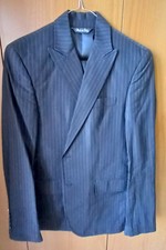 Abito da uomo Joyero nero gessato taglia 48 made in Italy