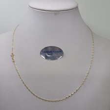 COLLANA UNISEX A MAGLIA MARINA IN ORO GIALLO 18KT 1,1 GRAMMI (6932) 45 cm