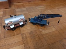 Marklin - Spur 0 - 1674 Esso + 1974 Carro Gru Blu - Märklin Maerklin