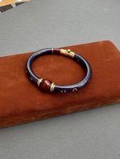 La Nouvelle Bague - Bracciale oro18kt smalto verde - Vintage