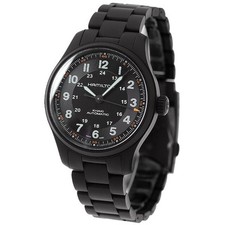 Orologio da uomo automatico Hamilton Khaki Field Titanium H70665130 nero mai ...