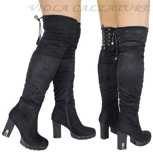 Scarpe donna stivali lunghi - scarpe,