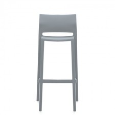 Sgabello bar impilabile senza braccioli Global Bakhita modello #6754 colore lega