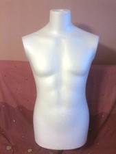 Manichino uomo mezzo busto in polistirolo  