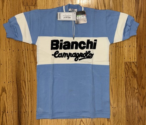 Maglia vintage santini bianchi - vintage,