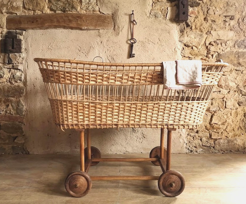 Culla vimini vintage - in,