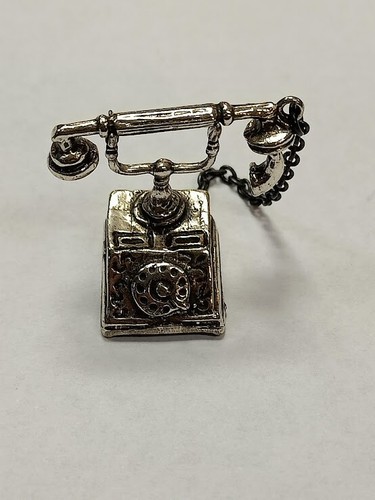 Miniatura telefono argento - miniatura,