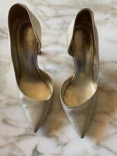 scarpe donna tacco alto sexy 37 Guglielmo Rotta decollete colore oro/argento 