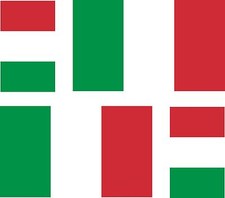 4x sticker Adesivo Adesivi decal decals Vinyl auto moto bandiera italia italiana