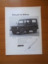 1975 FIAT 1107 AD ESERCITO ITALIANO VEICOLO MILITARE TATTICO LEGGERO PUBBLICITA 