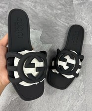 Gucci sandali neri in gomma