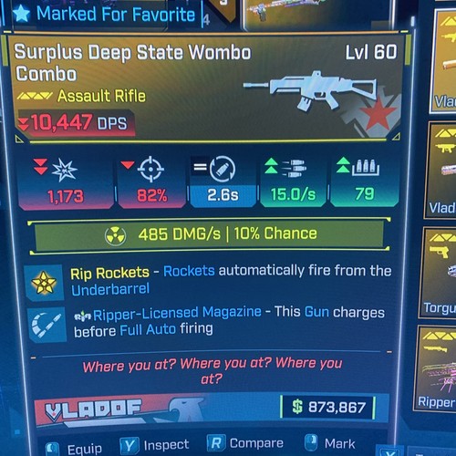 Borderlands lvl 60 - 60, wmbo