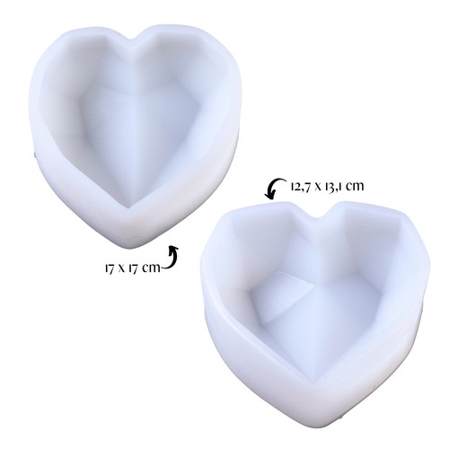 Stampo silicone cuore - silicone,