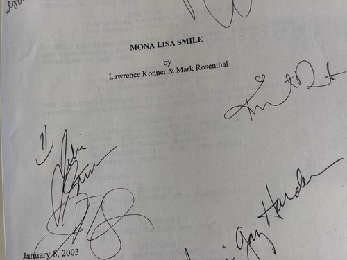Mona lisa smile - smile, script