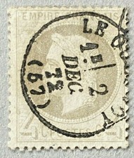 FRANCIA  n.27 EFFIGIE NAPOLEONE III CON CORONA ALLORO Unificato 2020 € 80,00