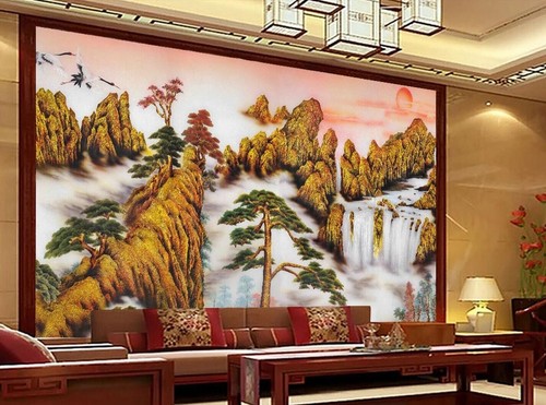 Mountain painting r22360 - 3d,