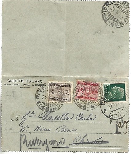 1934 25c perfin - 1934,
