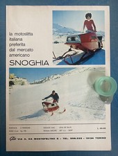 Rara Pubblicità Motoslitta Snoghia GHIA del 1969/b