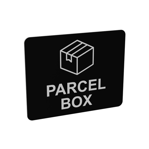 Cartello scatola pacchi