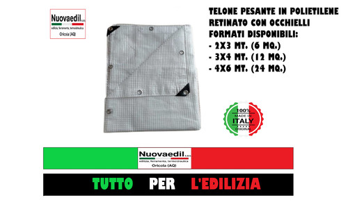 Telo telone occhiellato - telone,