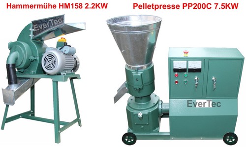 Pressa per pellet pp200c 5 - pressa, 7,5
