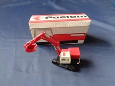 ESCAVATORE A CINGOLI IN PLASTICA POCLAIN TCS BOURBON FRANCE VINTAGE  CON SCATOLA