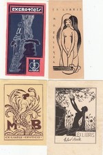 4 Exlibris Bookplate