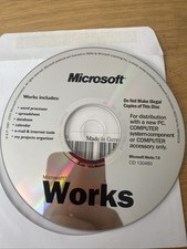 Microsoft Works 7.0 Disk Disc