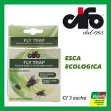 RICARICA ESCA ECOLOGICA ATTRATTIVA FLY TRAP CIFO CATTURA MONITORA MOSCHE CF 3PZ