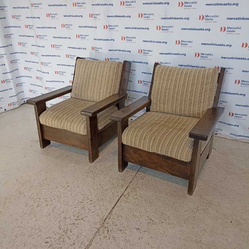 Coppia poltrone rustiche - coppia,