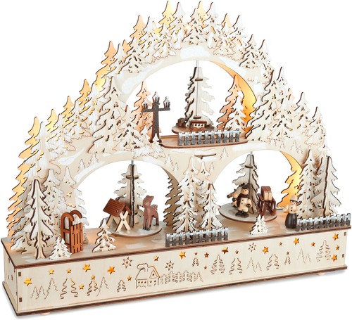 Arco candele led natalizie - di,