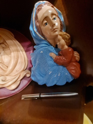 Scultura madonna gesso - madonna,