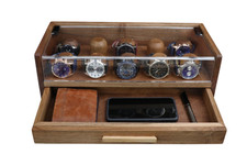 Scatola per orologi in noce