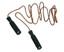 Corda in cuoio impugnature in spugna per saltare lunghezza 2,7m Bodyline