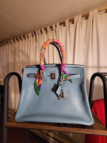 Hermes birkin blue jean - birkin,
