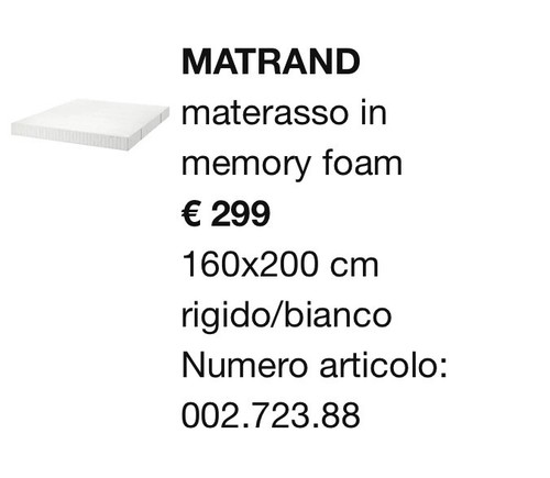 Materasso matrimoniale ikea - materasso,
