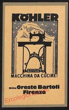 ae7430 - CARTOLINA D'EPOCA - Firenze - Kohler - Macchina da cucire
