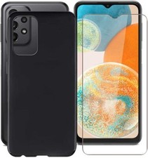 COVER PER SAMSUNG GALAXY A23 5G NERO + PELLICOLA IN VETRO TEMPERATO