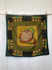 Foulard Quadrato Vintage Verde