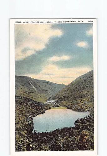 Cartolina eco lago - cartolina,
