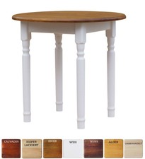 Tavolo rotondo in pino tavolo da pranzo in legno tavolo da cucina massello...