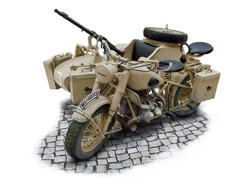 Italeri bmw r75 con - italeri, sidecar