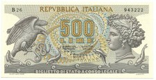 500 LIRE BIGLIETTO DI STATO