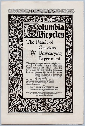 1896 columbia biciclette - columbia,