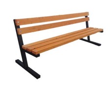 Panca da giardino moderna con