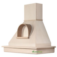 Cappa cucina legno 80 cm toulipie' grezzo nicchia motore  STOCK CL80-TTGnGM52