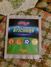 Bustina Figurine Sigillata Edizioni Panini Kelloggs : Football Superstar Sticker