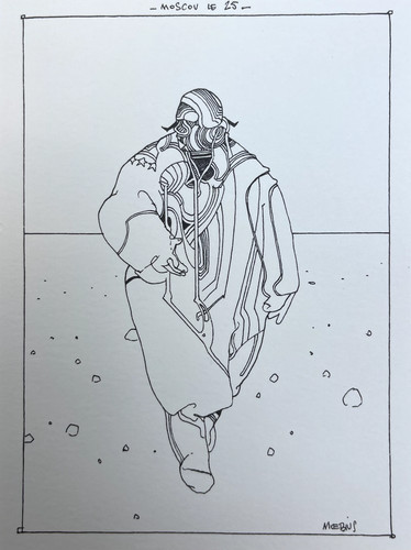 Moebius jean giraud litografia - giraud,
