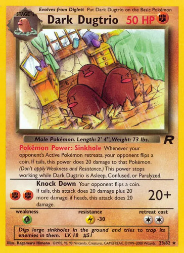 Dark dugtrio pokemon - dugtrio,