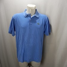 Articolo e4007 polo uomo Lacoste azzurra, taglia 6/XL, ascelle 59cm, spalle 49cm